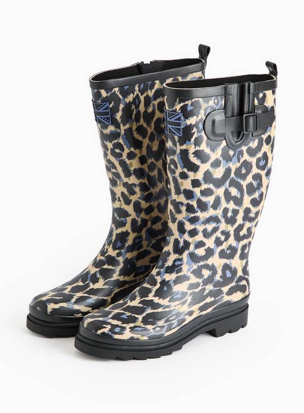 Leopard Print Long Length Wellies 5